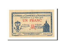 Banknote, Pirot:85-10, 1 Franc, 1915, France, UNC(60-62), Montpellier