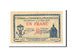 Billete, 1 Franc, Pirot:85-10, 1915, Francia, EBC+, Montpellier