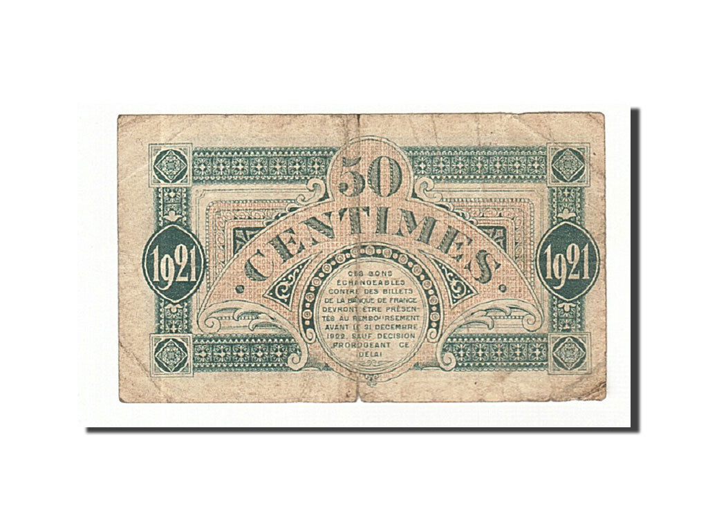 Banknote, Pirot:82-34, 50 Centimes, 1921, France, F(12-15), Mont-de-Marsan
