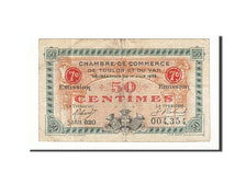 Banknote, Pirot:121-35, 50 Centimes, 1922, France, VF(30-35), Toulon