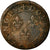Coin, France, Double Tournois, Undated, Paris, VF(20-25), Copper, Sombart:4068