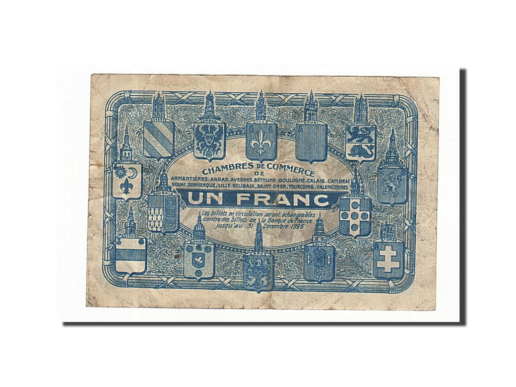 Banknote, Pirot:94-5, 1 Franc, France, EF(40-45), Lille