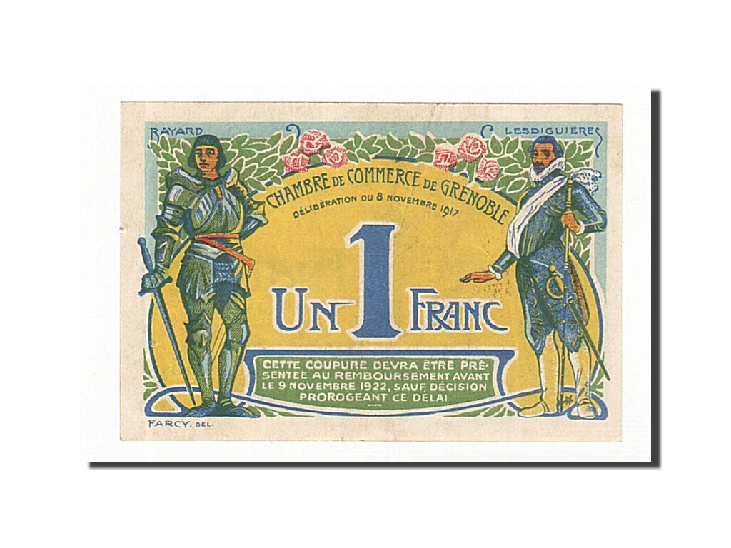 France, Grenoble, 1 Franc, 1917, UNC(60-62), Pirot:63-20
