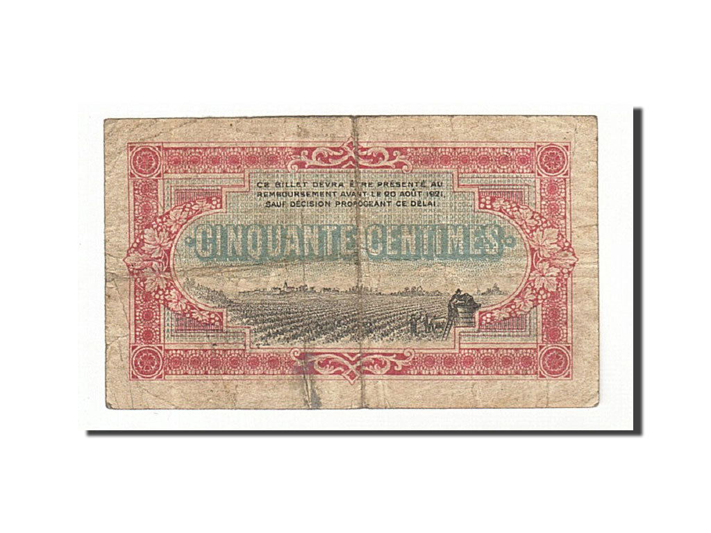 Billet, France, Cognac, 50 Centimes, 1916, TB, Pirot:49-1