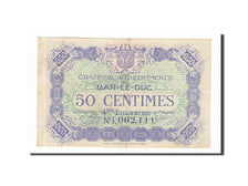 France, Bar-le-Duc, 50 Centimes, 1917, AU(55-58), Pirot:19-13