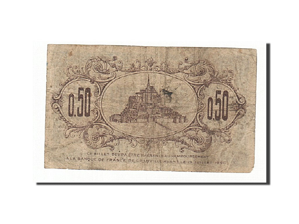 France, Granville, 50 Centimes, 1915, TB, Pirot:60-1