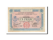 Banknote, Pirot:86-4, 1 Franc, 1916, France, UNC(63), Moulins et Lapalisse
