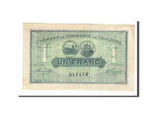 Banknote, Pirot:122-27, 1 Franc, 1917, France, AU(55-58), Toulouse