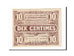 Banknote, Pirot:94-2, 10 Centimes, France, UNC(60-62), Lille