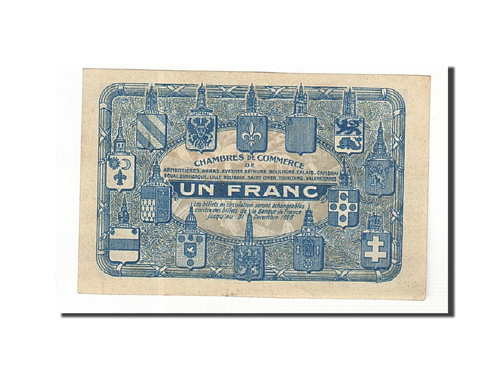 Banknote, Pirot:94-5, 1 Franc, France, AU(55-58), Lille
