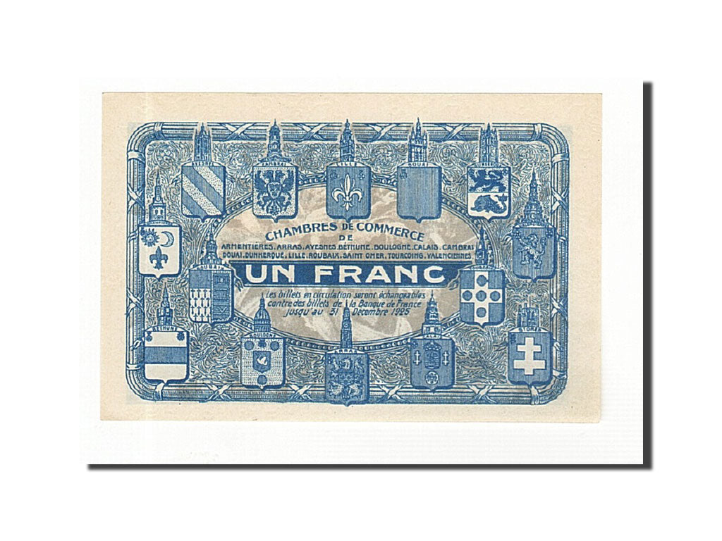 France, Lille, 1 Franc, UNC(65-70), Pirot:94-5