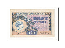 France, Paris, 50 Centimes, 1920, AU(55-58), Pirot:97-31