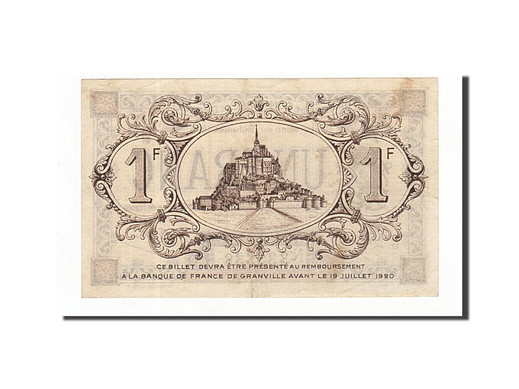 Geldschein, Frankreich, Granville, 1 Franc, 1915, VZ, Pirot:60-4