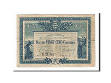 France, La Roche-sur-Yon, 25 Centimes, 1916, VF(20-25), Pirot:65-26