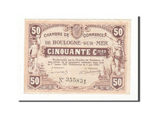 France, Boulogne-sur-Mer, 50 Centimes, 1920, AU(55-58), Pirot:31-26