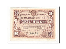 Banknote, Pirot:31-26, 50 Centimes, 1920, France, AU(55-58), Boulogne-sur-Mer