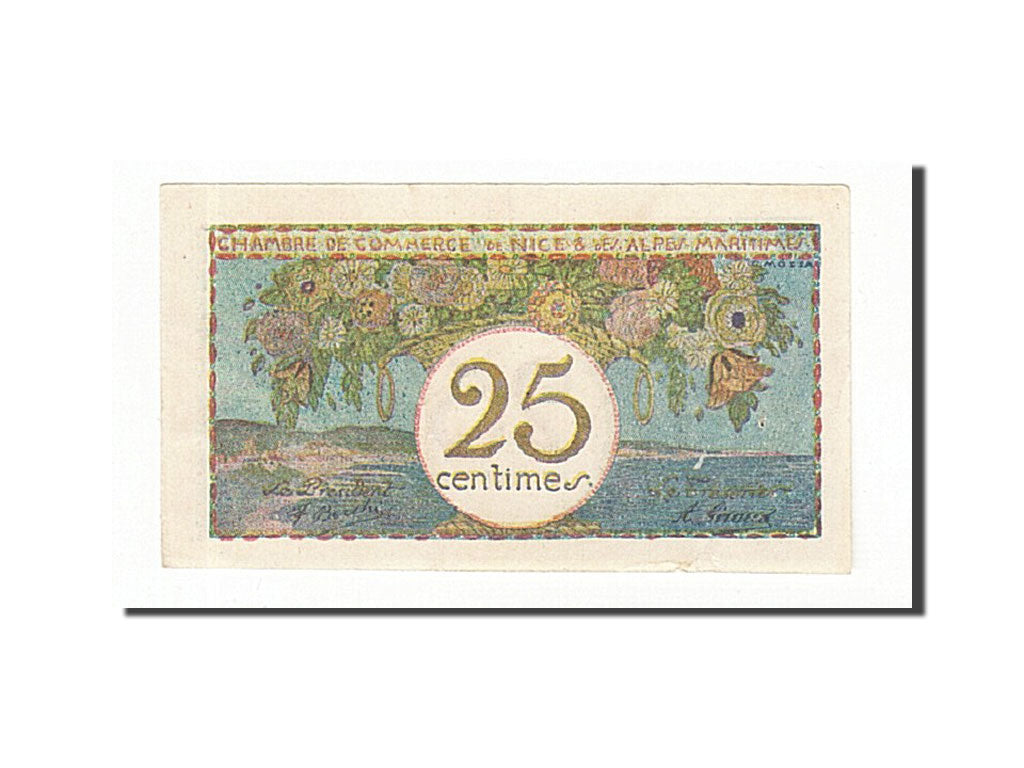 France, Nice, 25 Centimes, UNC(63), Pirot:91-16
