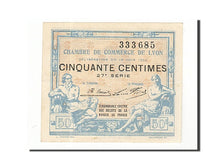 France, Lyon, 50 Centimes, 1922, AU(55-58), Pirot:77-26