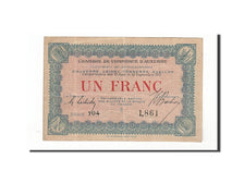 Banknot, Francja, Auxerre, 1 Franc, 1915, EF(40-45), Pirot:17-1