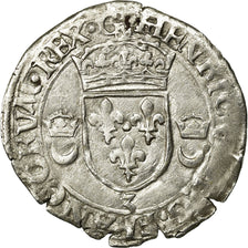 Moneda, Francia, Douzain aux croissants, 1550, Grenoble, MBC, Vellón