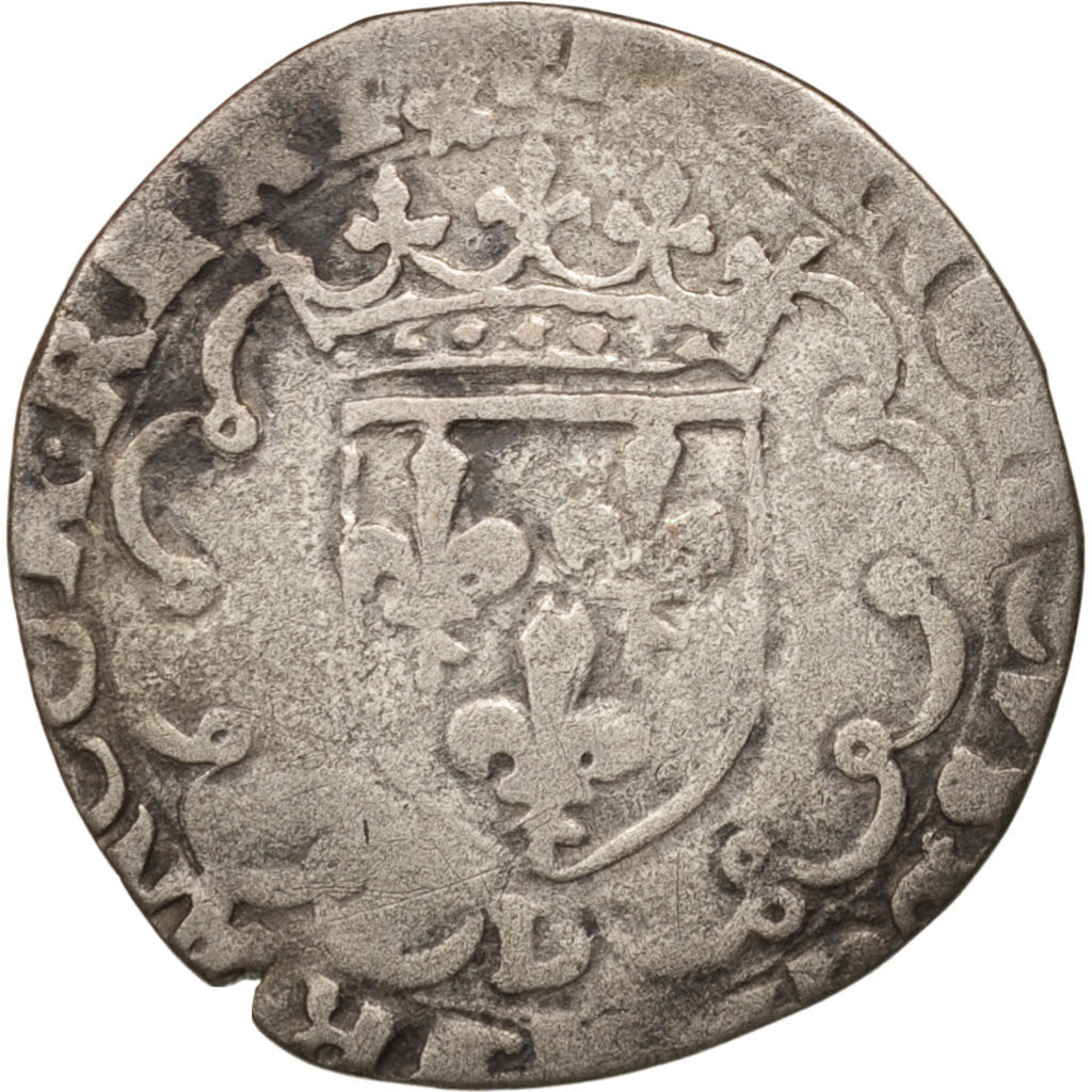 France, Douzain à la Croisette, Undated, Lyons, F(12-15), Billon, Sombart:4368