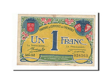 Banknot, Francja, Grenoble, 1 Franc, 1917, EF(40-45), Pirot:63-20