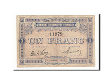 Geldschein, Frankreich, Limoges, 1 Franc, 1914, SS, Pirot:73-3
