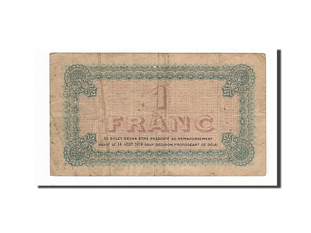 Billet, France, Lyon, 1 Franc, 1914, TB, Pirot:77-1