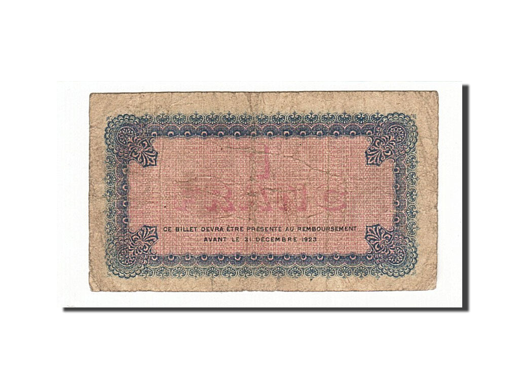 Banknote, Pirot:77-19, 1 Franc, 1919, France, VF(20-25), Lyon