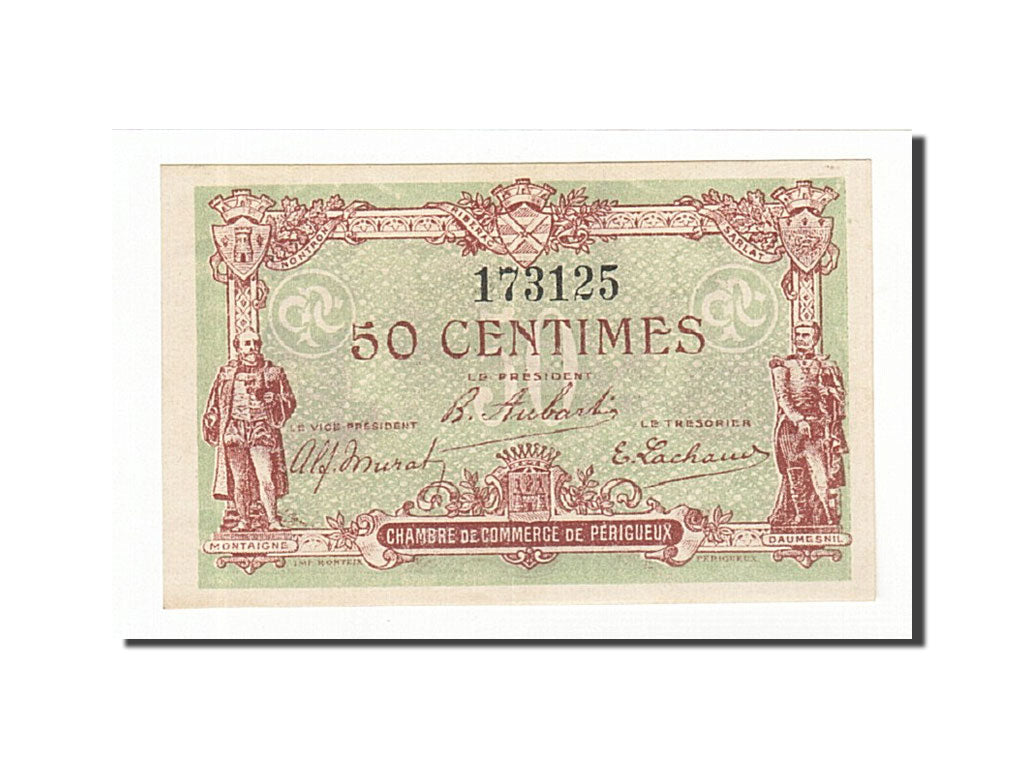 France, Perigueux, 50 Centimes, 1920, UNC(60-62), Pirot:98-25