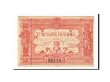 Banknote, Pirot:101-8, 50 Centimes, 1917, France, AU(50-53), Poitiers