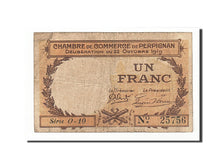 France, Perpignan, 1 Franc, 1919, VF(20-25), Pirot:100-29