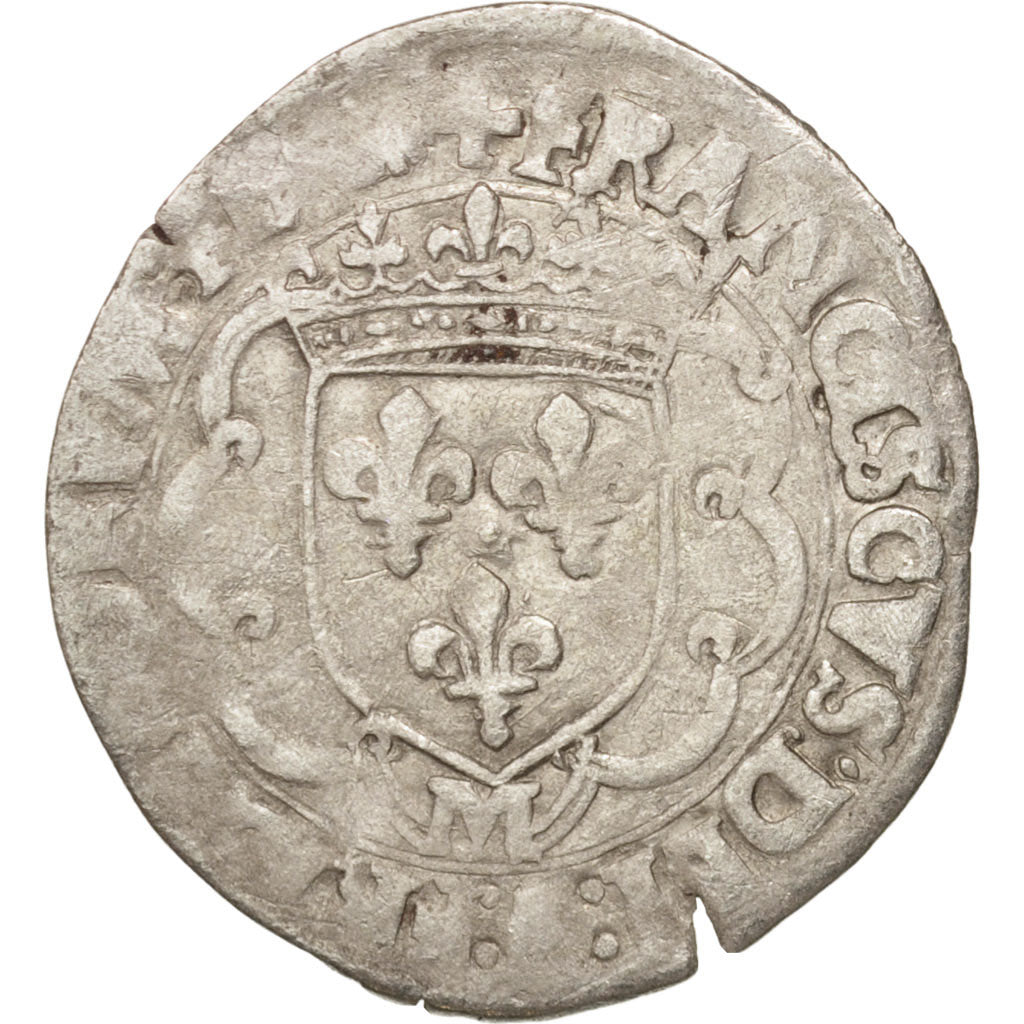 France, Douzain à la Croisette, Undated, Toulouse, VF(20-25),Billon,Sombart:4368