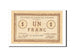 Geldschein, Frankreich, Amiens, 1 Franc, 1915, UNZ-, Pirot:7-28