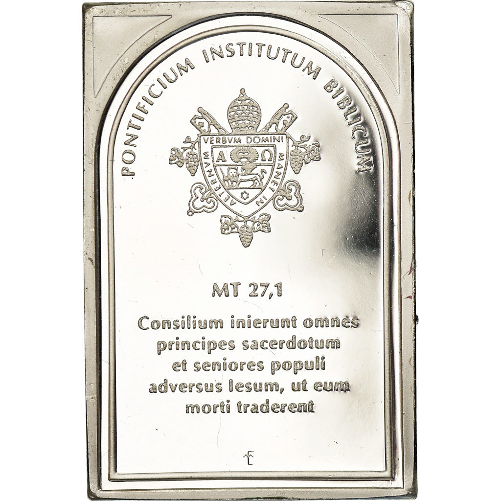 Vaticano, medaglia, Institut Biblique Pontifical, Matthieu 27:1, Religions &