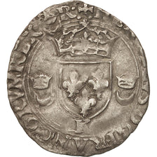 France, Douzain aux croissants, 1556, Bordeaux, VF(20-25), Billon, Sombart:4380