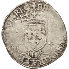 France, Douzain à la Croisette,Undated,La Rochelle,VF(20-25),Billon,Sombart:4368
