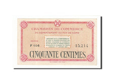 Banknote, Pirot:103-1, 50 Centimes, France, UNC(63), Clermont-Ferrand