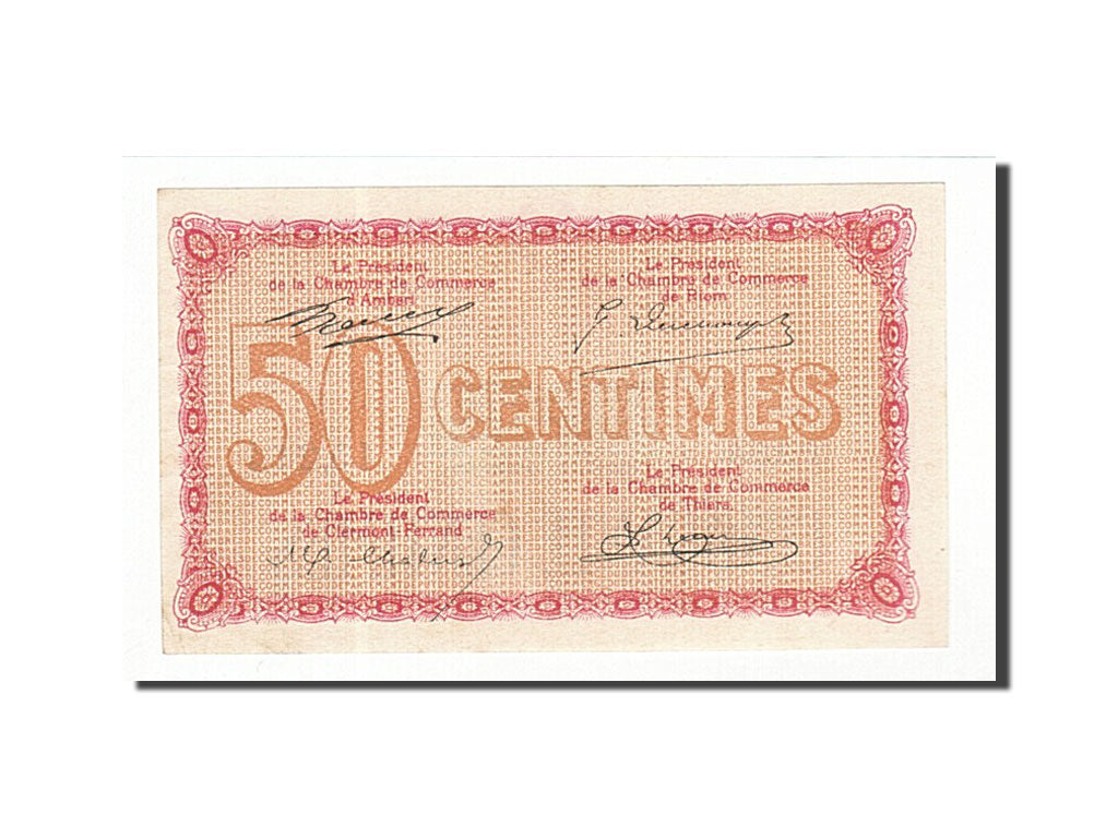 Banknote, Pirot:103-1, 50 Centimes, France, UNC(63), Clermont-Ferrand