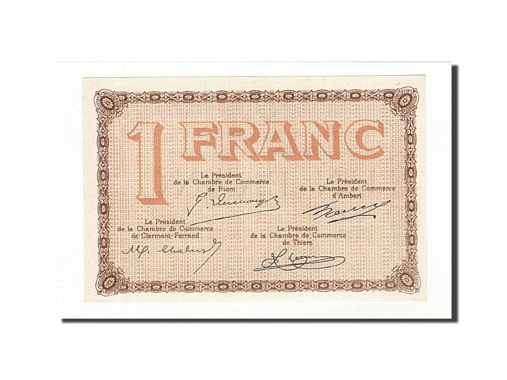France, Clermont-Ferrand, 1 Franc, UNC(65-70), Pirot:103-6