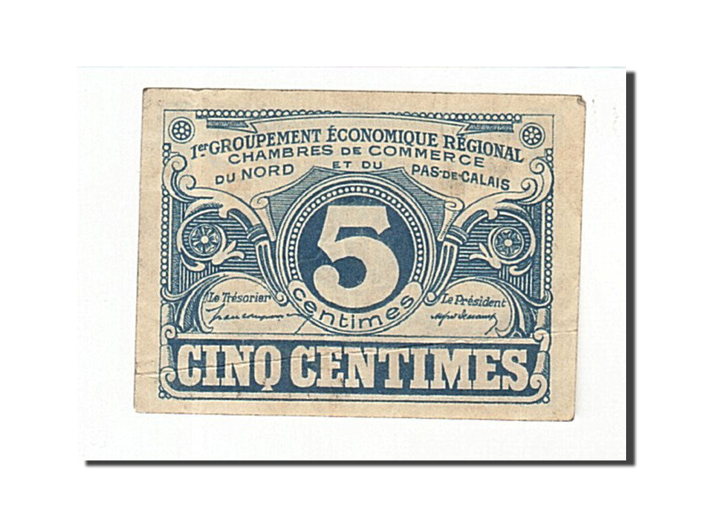 France, Lille, 5 Centimes, AU(50-53), Pirot:94-1