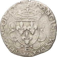France, Douzain à la Croisette, Undated, Tours, VF(20-25), Billon, Sombart:4368