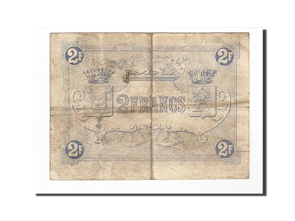 France, Boulogne-sur-Mer, 2 Francs, 1920, EF(40-45), Pirot:31-28