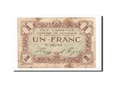 Banknote, Pirot:1-3, 1 Franc, France, VF(30-35), Abbeville