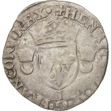 France, Douzain aux croissants, 1556, Limoges, VF(30-35), Billon, Sombart:4380