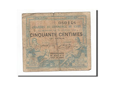 Banconote, Pirot:77-20, B+, Lyon, 50 Centimes, 1920, Francia