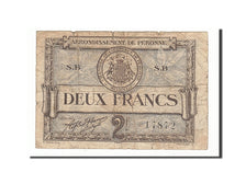France, Peronne, 2 Francs, 1920, VF(20-25), Pirot:99-3