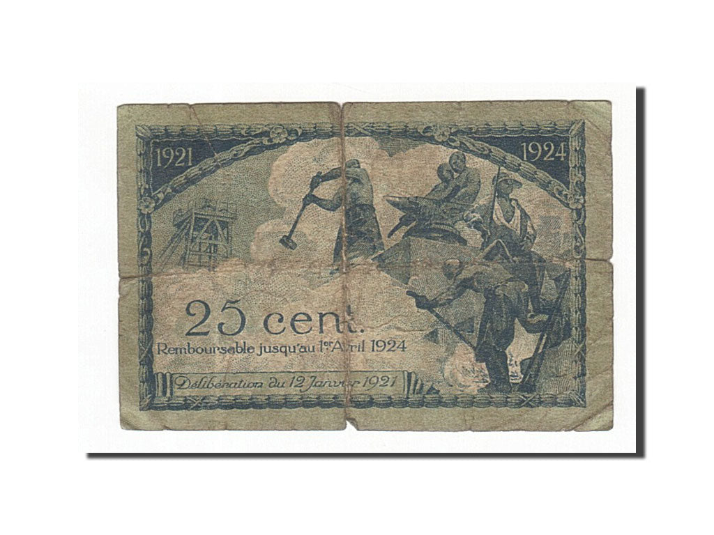 Billet, France, Saint-Etienne, 25 Centimes, 1921, TB, Pirot:114-5