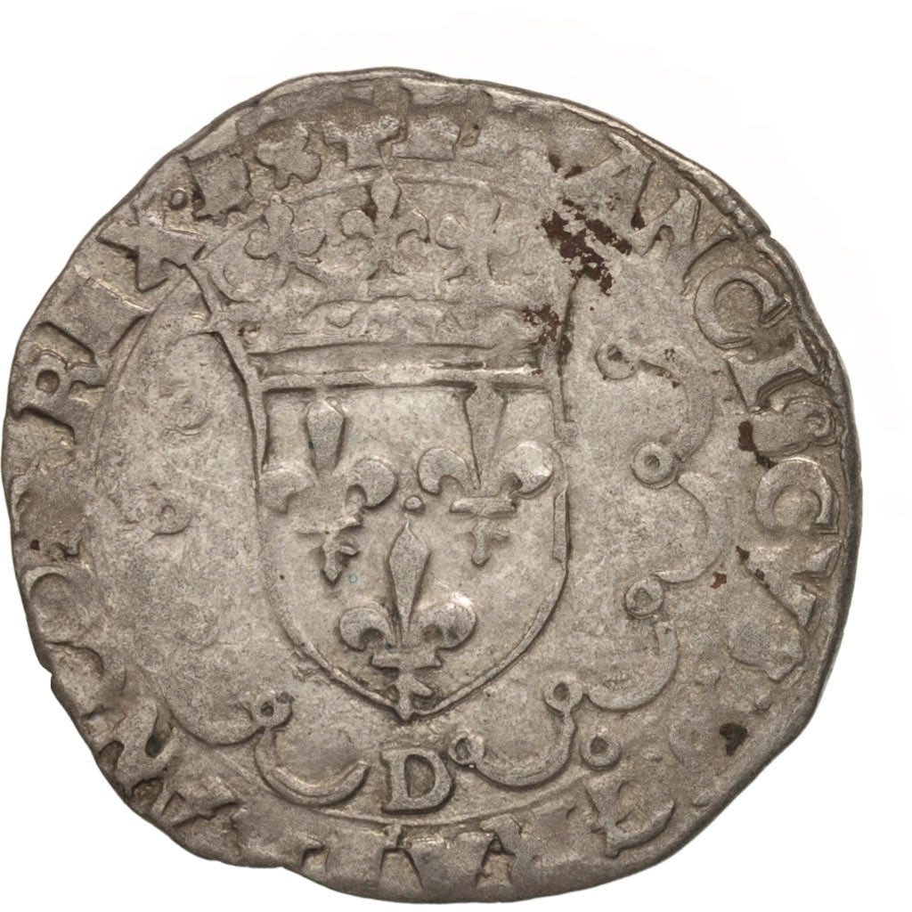 France, Douzain à la Croisette, Undated, Lyons, VF(30-35), Billon, Sombart:4368