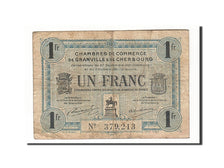 France, Granville et Cherbourg, 1 Franc, 1921, TB, Pirot:61-8
